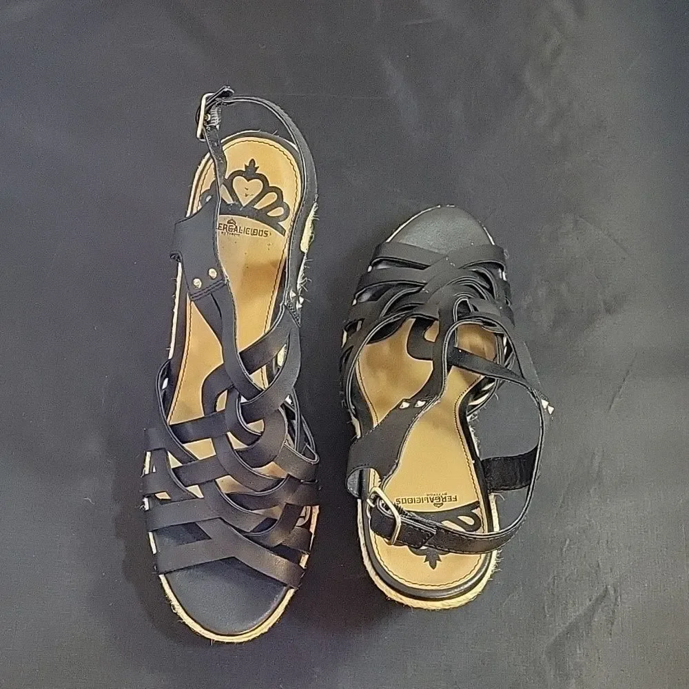 FEGALIECIOUS REINVIGORATE YOUR SUMMER  PLAITED LEATHER TWISTS   SANDALS